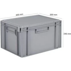Euro Containers With Lid 10L To 30L - 400mm -Storage Equipment Store AIG17324432