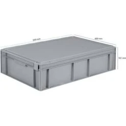 Euro Containers With Lid 28L To 75L - 600mm -Storage Equipment Store AIG17324433
