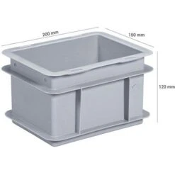 Grey Stacking Containers 2L To 9L - 200 To 300mm -Storage Equipment Store AIG17324525