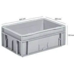 Grey Stacking Containers 2L To 9L - 200 To 300mm -Storage Equipment Store AIG17324526