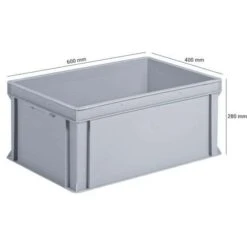 Grey Stacking Containers 53L To 84L - 600mm -Storage Equipment Store AIG17324538