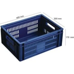 Euro Stacking Container - Ventilated Sides & Solid Base - Manutan UK -Storage Equipment Store AIG17384040
