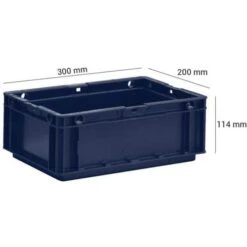 Euro Food Container - Length 300 To 600 mm - 4 To 60 l - Manutan -Storage Equipment Store AIG17384146