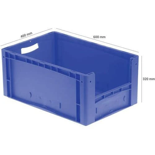 Euro Stacking Containers 44L To 85L - Solid 3 Euro Stacking Containers 44L To 85L - Solid