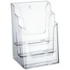 A4 Leaflet Holder - Transparent Standing Displays - Manutan UK -Storage Equipment Store AIG1792525