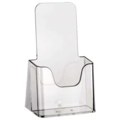 A4 Leaflet Holder - Transparent Standing Displays - Manutan UK -Storage Equipment Store AIG1803041