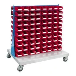 Double Sided Trolley (1200h X 1000w) With Bins -Storage Equipment Store AIG19795705