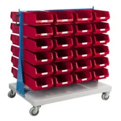 Double Sided Trolley (1200h X 1000w) With Bins -Storage Equipment Store AIG19795712