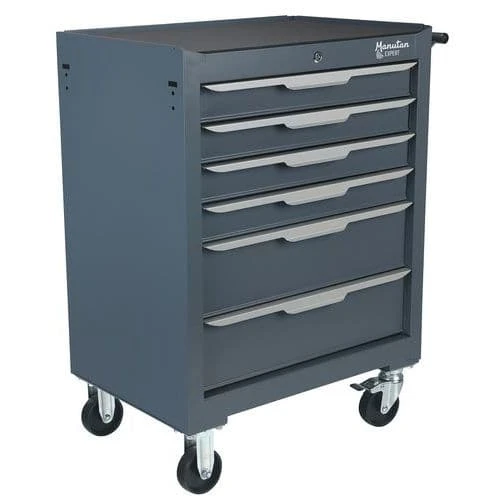 Steel Six-drawer Trolley - Manutan 12 Steel Six-drawer Trolley - Manutan - Image 10