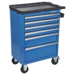 Tool Trolley - 6/7 Drawers - Perforated Sides & Bottle Tray - Manutan 29 Tool Trolley - 6/7 Drawers - Perforated Sides & Bottle Tray - Manutan -Storage Equipment Store AIG20607584