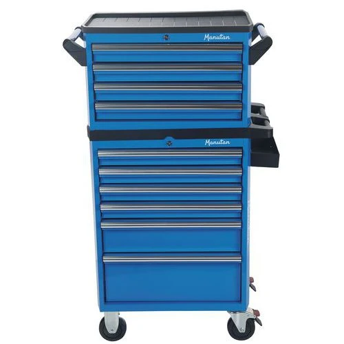 Tool Trolley - 6/7 Drawers - Perforated Sides & Bottle Tray - Manutan 13 Tool Trolley - 6/7 Drawers - Perforated Sides & Bottle Tray - Manutan - Image 11