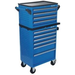 Tool Trolley - 6/7 Drawers - Perforated Sides & Bottle Tray - Manutan 33 Tool Trolley - 6/7 Drawers - Perforated Sides & Bottle Tray - Manutan -Storage Equipment Store AIG20607588