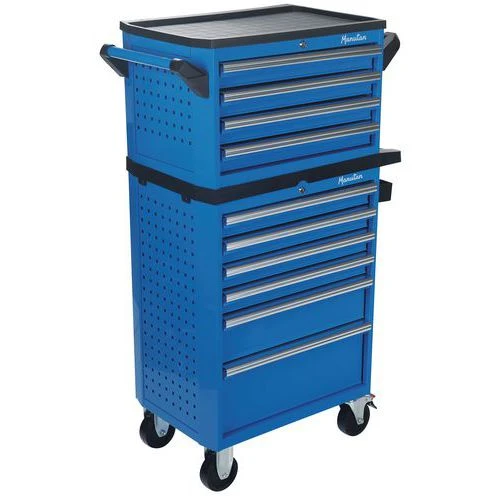 Tool Trolley - 6/7 Drawers - Perforated Sides & Bottle Tray - Manutan 14 Tool Trolley - 6/7 Drawers - Perforated Sides & Bottle Tray - Manutan - Image 12