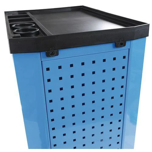 Tool Trolley - 6/7 Drawers - Perforated Sides & Bottle Tray - Manutan 22 Tool Trolley - 6/7 Drawers - Perforated Sides & Bottle Tray - Manutan - Image 20