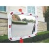 90° Rectangular Safety Mirror - Convex - Outdoor Traffic - Manutan UK -Storage Equipment Store AIG2063583