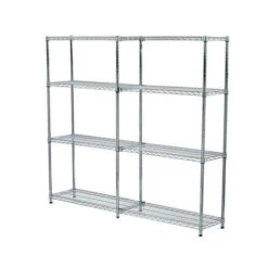 2 Bay Chrome Shelving - 1600h X 915w X 355d - Offer