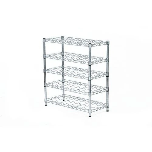 Chrome Wine Rack With 35 To 63 Bottle Capacity - 355d 4 Chrome Wine Rack With 35 To 63 Bottle Capacity - 355d - Image 2