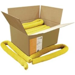 Chemical Spill Socks - Pack Of 6 Or 16 - Hazard Absorbents - Manutan 8 Chemical Spill Socks - Pack Of 6 Or 16 - Hazard Absorbents - Manutan -Storage Equipment Store AIG2264684