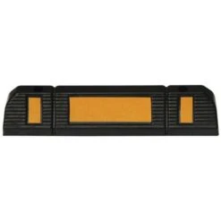 Small Wheel Stop Floor Barrier With Reflective Panel UK