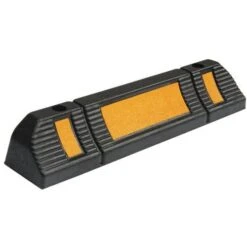 Small Wheel Stop Floor Barrier With Reflective Panel UK -Storage Equipment Store AIG2300387