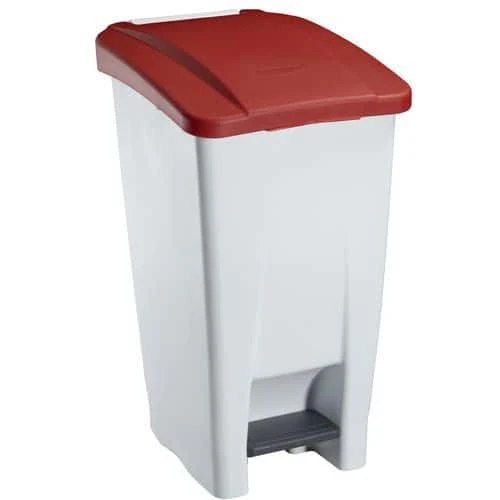 Plastic Mobile Pedal Bin - 60-Litre Capacity - Food Waste - Manutan UK 4 Plastic Mobile Pedal Bin - 60-Litre Capacity - Food Waste - Manutan UK - Image 2