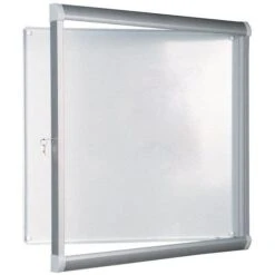 Stylish Indoor Enclosed Bulletin Board - Aluminium Board - Glass Security Door -Storage Equipment Store AIG2324061