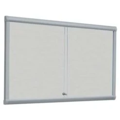 Leader Indoor Enclosed Bulletin Board With Sliding Doors - Aluminium Board - Security Glass Door -Storage Equipment Store AIG2327710
