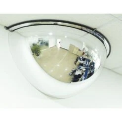 Convex Safety Half Mirror - Hallways & Factory Traffic - Manutan UK -Storage Equipment Store AIG2328362