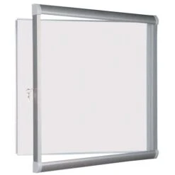 Stylish Indoor Enclosed Bulletin Board - Aluminium Board - Glass Security Door -Storage Equipment Store AIG2331852