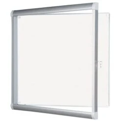 Stylish Indoor Enclosed Bulletin Board - Aluminium Board - Glass Security Door -Storage Equipment Store AIG2356502