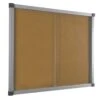 Cube Enclosed Bulletin Board - Cork Board - Safety Glass Door 2 Cube Enclosed Bulletin Board - Cork Board - Safety Glass Door -Storage Equipment Store AIG2440287