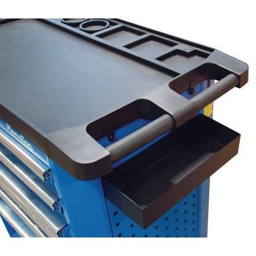 Tool Trolley - 6/7 Drawers - Perforated Sides & Bottle Tray - Manutan 5 Tool Trolley - 6/7 Drawers - Perforated Sides & Bottle Tray - Manutan - Image 3