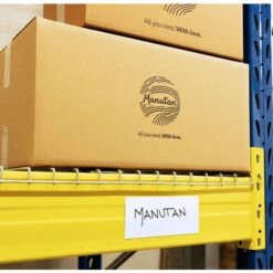 Magnetic & Erasable Labels - Red - Dry Wipe - LxW 80x25mm - Manutan UK -Storage Equipment Store AIG29499477