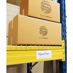 Magnetic & Erasable Labels - Red - Dry Wipe - LxW 80x25mm - Manutan UK -Storage Equipment Store AIG29499478