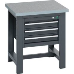 Bott Cubio Heavy Duty Industrial Workstand With Lino Worktop HxWxD 840x750x750mm -Storage Equipment Store AIG29685954