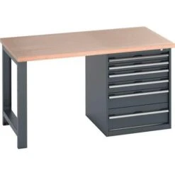 Bott Cubio Heavy Duty Workbench With MPX Worktop & Drawers HxWxD 840x1500x900mm -Storage Equipment Store AIG29686257