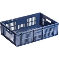 Euro Stacking Container - Ventilated Sides & Solid Base - Manutan UK -Storage Equipment Store AIG2980349