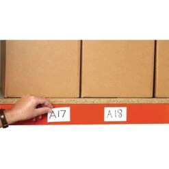 Magnetic & Erasable Labels - Red - Dry Wipe - LxW 80x25mm - Manutan UK -Storage Equipment Store AIG301266