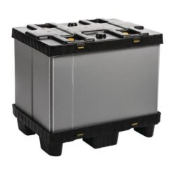 Mega Pack Folding Pallet Container - Solid Sides