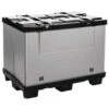 Mega Pack Folding Pallet Container - Solid Sides - 1 folding Side -Storage Equipment Store AIG3036204