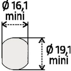 Padlock Holding Lock - 20 Mm Body Length - With Spurs -Storage Equipment Store AIG307017 1