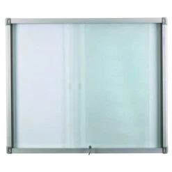 Internal Leaf-design Bulletin Board - Aluminium Back - Safety Glass Door -Storage Equipment Store AIG3080138