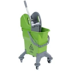 Mobile Mop Bucket With Wringer & Spout - 25 Litre Capacity - Manutan -Storage Equipment Store AIG34590508