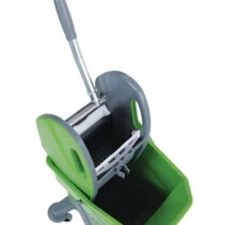 Mobile Mop Bucket With Wringer & Spout - 25 Litre Capacity - Manutan -Storage Equipment Store AIG34590517