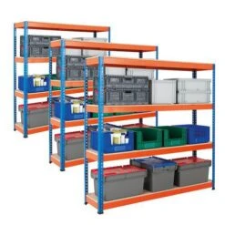 3 Bay Rapid 1 Heavy Duty Shelving With 4 Chipboard Shelves - 1830h 1830w - Offer -Storage Equipment Store AIG34646848
