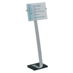 Durable Crystal Sign Stand® Information Stand With Base -Storage Equipment Store AIG3472904