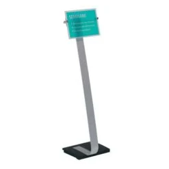Durable Crystal Sign Stand® Information Stand With Base -Storage Equipment Store AIG3472905