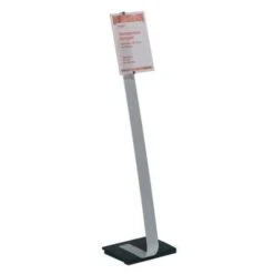 Durable Crystal Sign Stand® Information Stand With Base -Storage Equipment Store AIG3472906