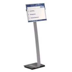 Durable Info Sign Stand® Information Stand With Base -Storage Equipment Store AIG3472908
