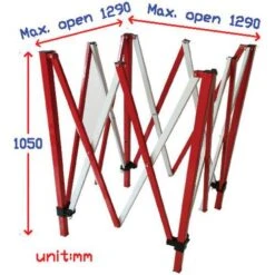 Extendable Work Site Barrier - Manutan -Storage Equipment Store AIG3476494